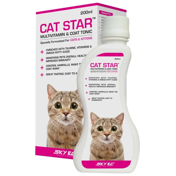 Cat Star Multivitamin & Skin Coat Tonic Syrup for Cats & Kittens
