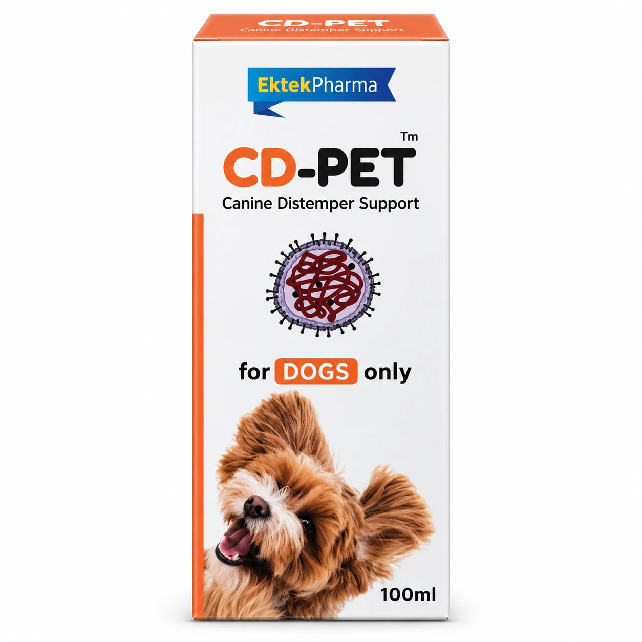EkTek CD-PET Syrup Canine Distemper Support for Dogs – 100 ml