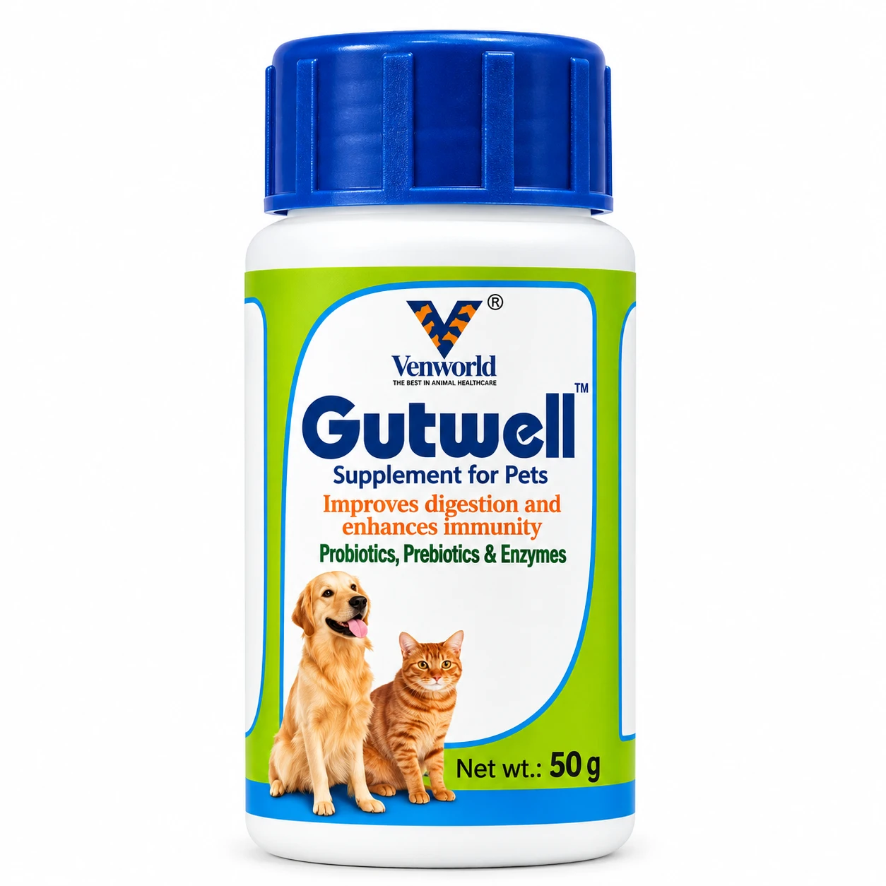 Venkys Gutwell Pre & Probiotics Gut Health Powder for Dogs & Cats