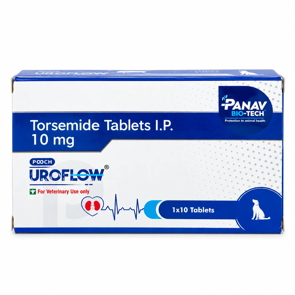 Panav Biotech Pooch Uroflow Torsemide IP 10 mg Tablets for Dogs