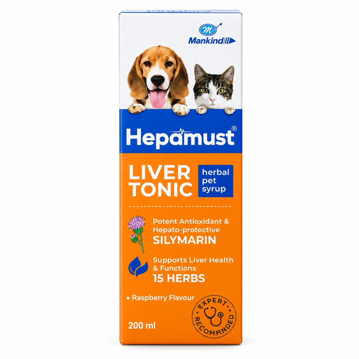 Mankind Hepamust Syrup Liver Tonic Appetite Booster for Dogs and Cats